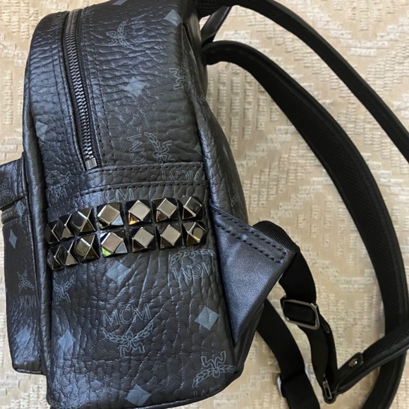 MCM Visetos Stark Side Studs Backpack Small